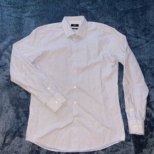 Men's White Patterned Shirt